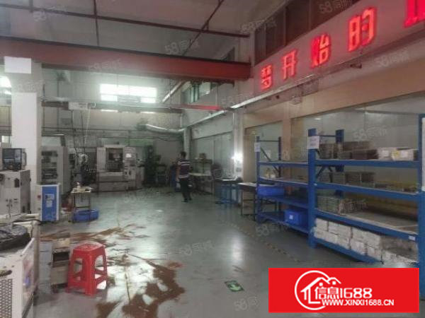 凤岗原房东实际面积800平，5吨行车，带办公室装修现成水电