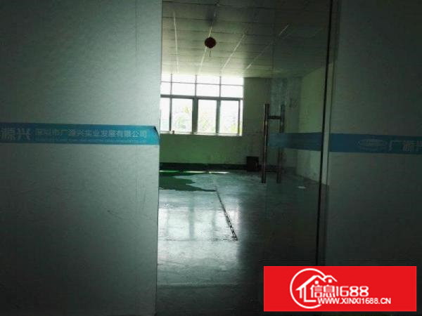 横岗大康新出楼上850平厂房出租送现成的装修朝向好