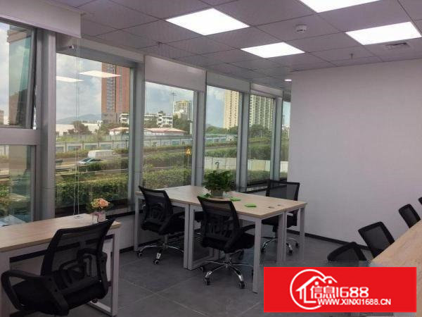 布吉10一80平大面积办公室 租赁凭证，送全新家私，户型方正