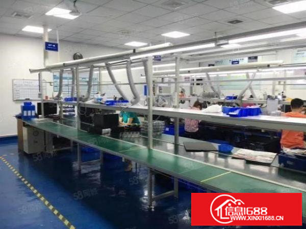 龙岗中心城原房东直租厂房二楼1300平，实际面积出租，有红本