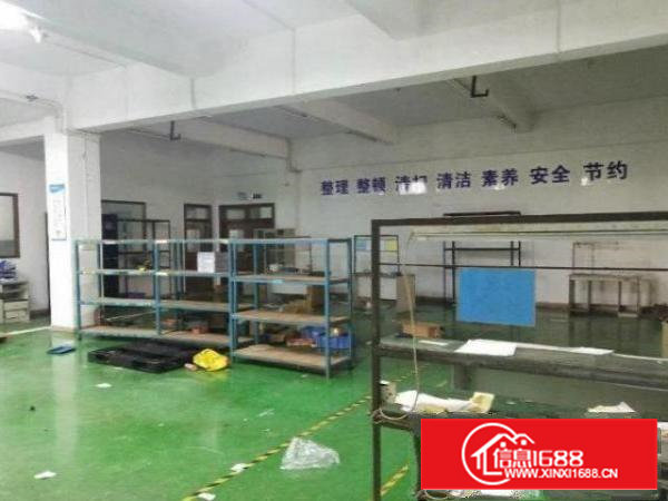 石岩径贝标准厂房460平出租，有地坪漆，办公环境好