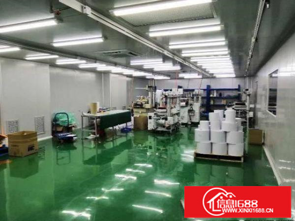 龙岗西坑二楼无尘车间1380平现成无尘车间，实际面积出租