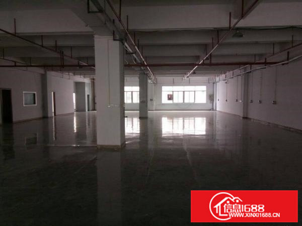 高埗镇工业园分租二楼880平带地坪漆办公室消防喷淋