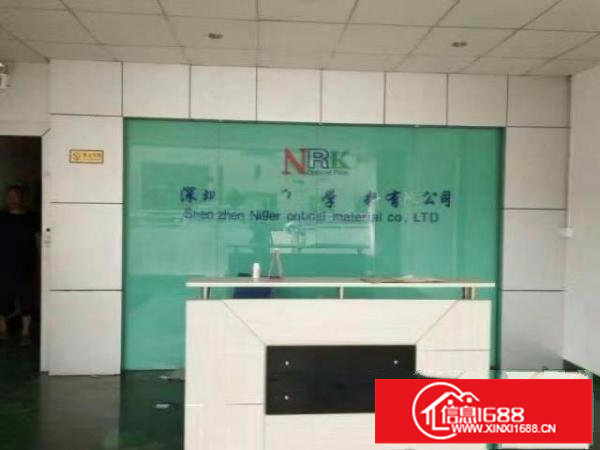 龙岗五联原房东楼上1300平厂房出租带装修