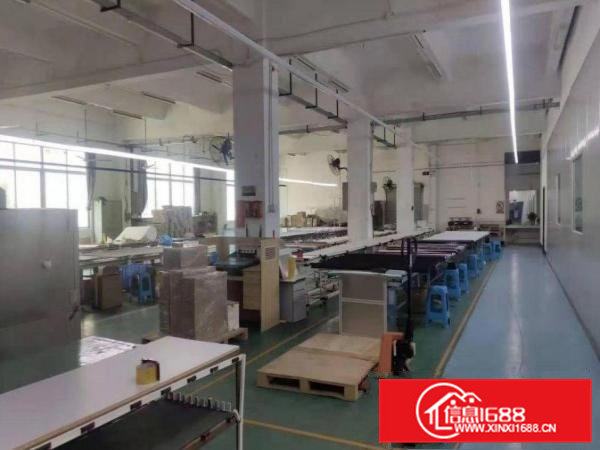 出租黄江旧村新出楼上精装厂房400平，可办环评