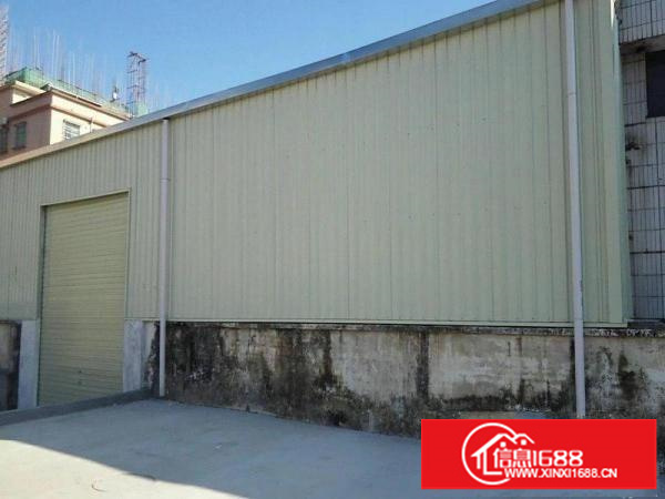 出租坪山新区马东工业区单一层钢构厂房面积：600平方米