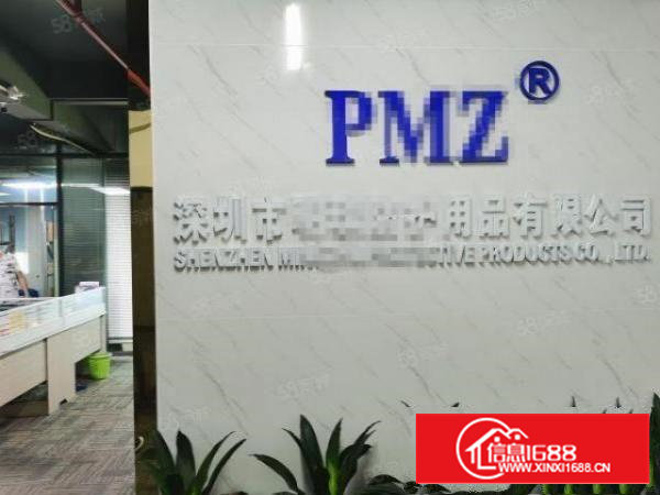 石岩外环路新出楼上750平豪华精装修无转让费厂房租