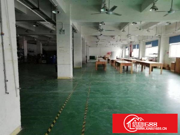 新出4楼1000平地坪漆带装修生产线厂房