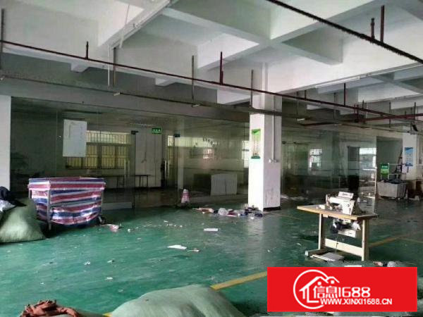 常平袁山贝工业区原房东自用厂房一楼，二楼每层750平出租