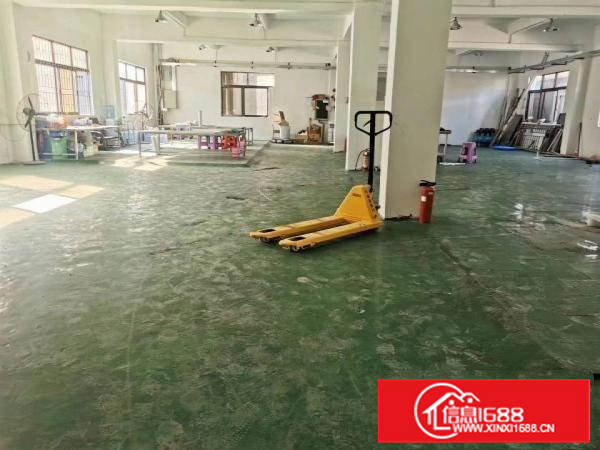 长安乌沙新出楼上现成装修厂房350平方有办公室车间地坪漆