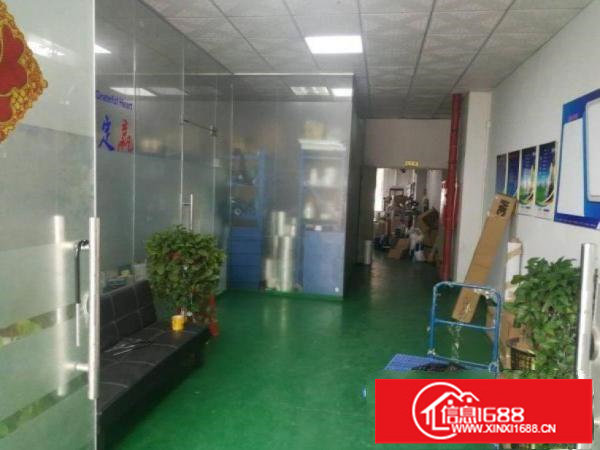 横岗志盛社区原房东，现成装修楼上400平厂房;带地坪漆