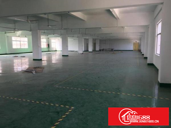 龙岗同乐楼上1400平有地坪漆厂房出租可分租