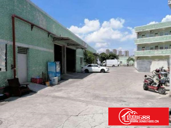 出租坪山区坑梓秀新单一层钢构厂房1000平，空地1000平