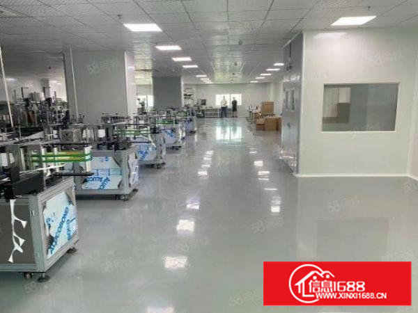 石岩水田楼上1700平精装修无尘车间出租，水电到位无转让费