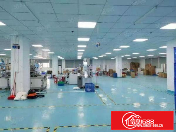 稀有资源精装修无尘车间超大空地分租1300平方楼上厂房出租