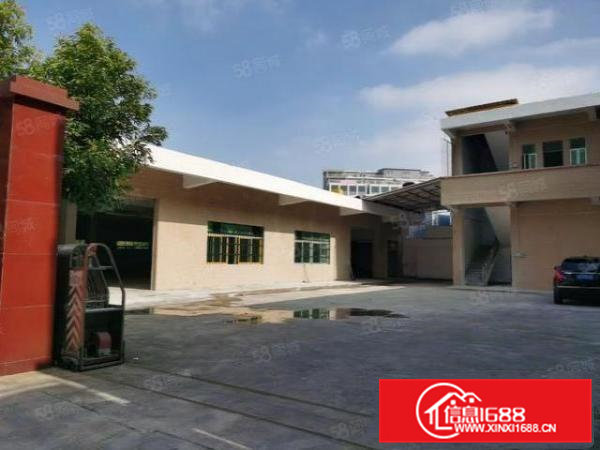 大朗石厦工业区新出独院单一层水泥顶厂房1300平，水电齐全