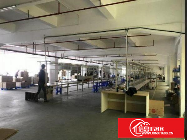 惠阳新墟工业园楼上900平米两吨货梯正件齐全