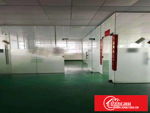 长安新出楼上精装修!厂房出租1300平方,地坪漆完整!