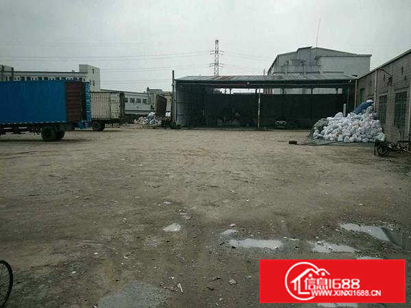 常平镇漱旧村砖墙到顶单层厂房2000平，可分租，空地4000