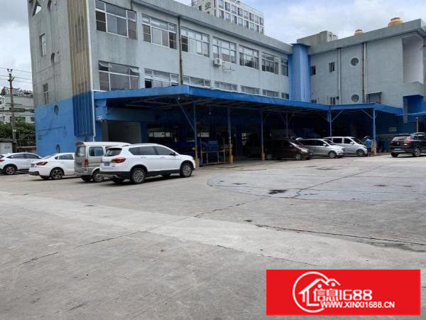 横岗水官高速口1200平一整层厂房，带装修院子大