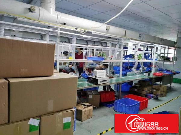 凤岗高新产业园空出楼上精装修厂房1200平方出租拎包入驻