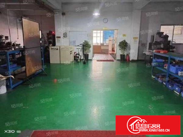 桥头禾坑村楼上280平方厂房招租，有地坪漆