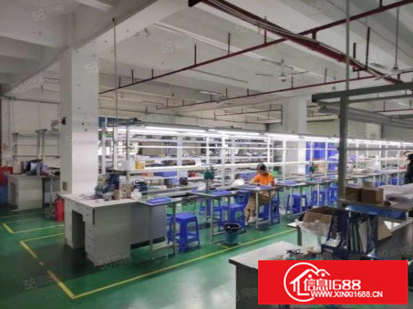 松岗罗田第三工业区1200平豪华装修厂房招租，适合电子等行业