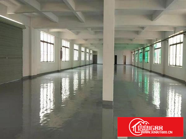常平金美工业区全新地坪漆车间，现成前台3间办公室，水电线路齐