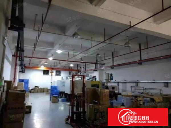 长安厦岗楼上750平厂房出租全新办公室装修地坪漆三吨货梯