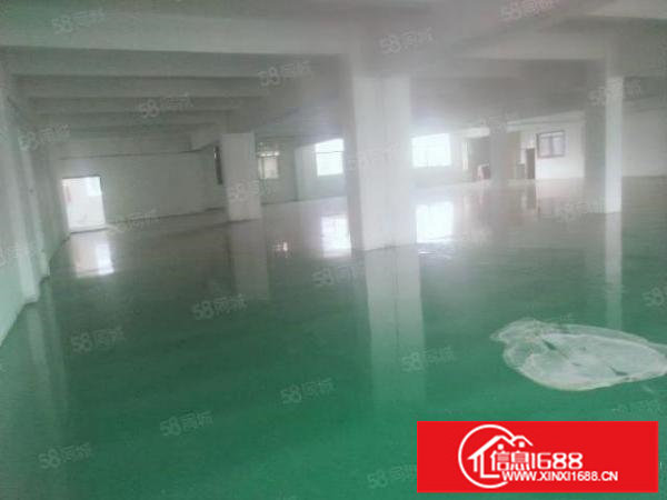 龙华梅观高速出口附近楼上1220平全新地坪漆厂房，租金19