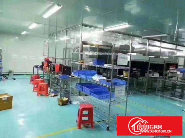 清溪高速路口楼上无尘车间厂房798平方米出租可分租300