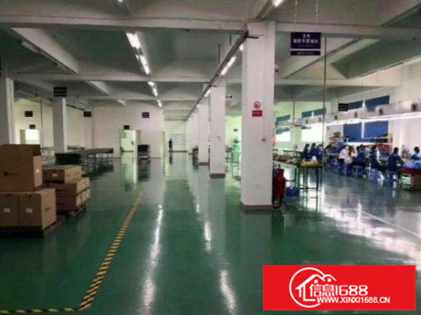 龙岗新生工业园二楼厂房1200平米可办环评可分租