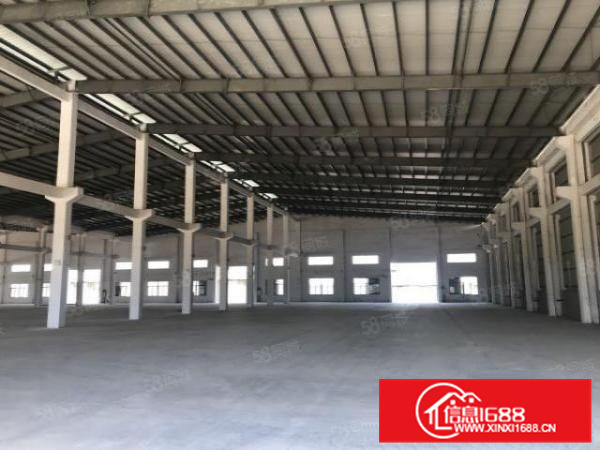 国有证可分租，砖墙到顶带牛腿，近高速6400方厂房出租!