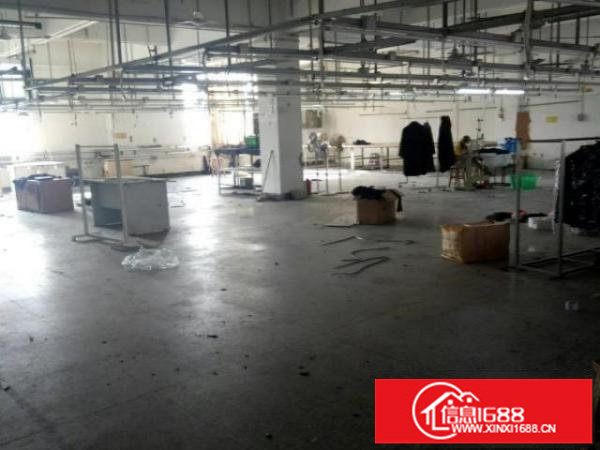 六约埔厦工业区楼上300平方带现成服装厂出租