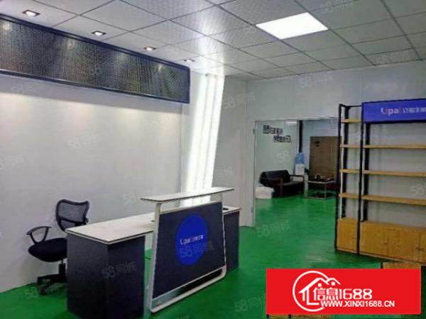 华南城附，820平方现成水电办公室装修厂房出租