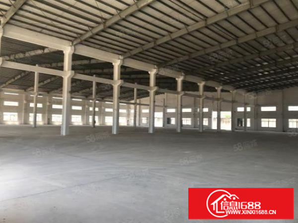 国有证可分租，砖墙到顶带牛腿，近高速6400方厂房出租!