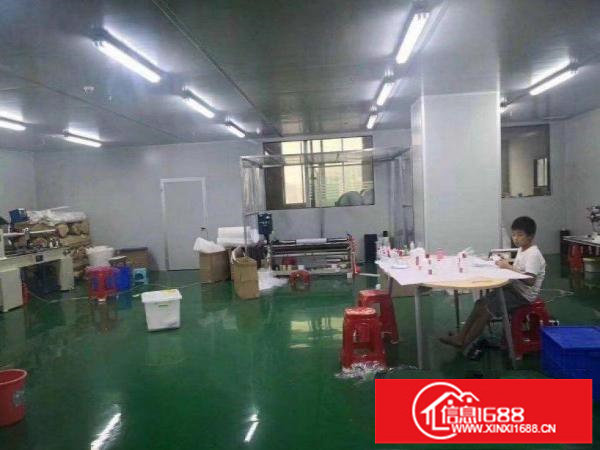 龙岗区坂田德众工业园楼上800平方精装无尘车间厂房出租