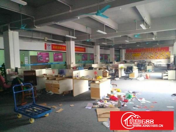 横岗六地铁站1楼1270平电商园厂房带装修办公出租
