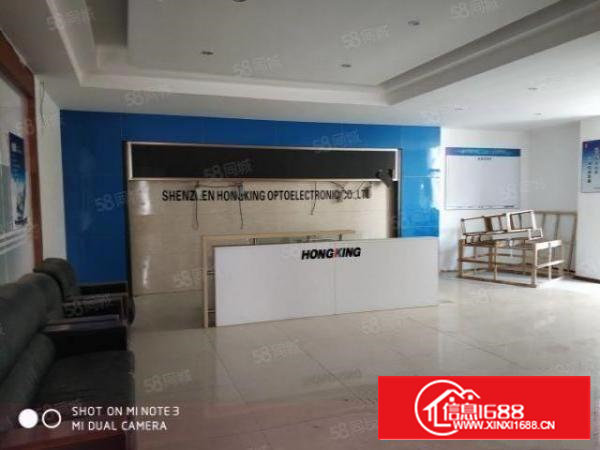 石岩水田第四工业区楼上1200平米带装修标准工业厂房出租