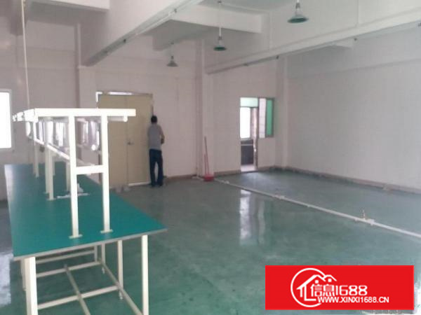 厦边楼上全新地平漆190平面积厂房招租