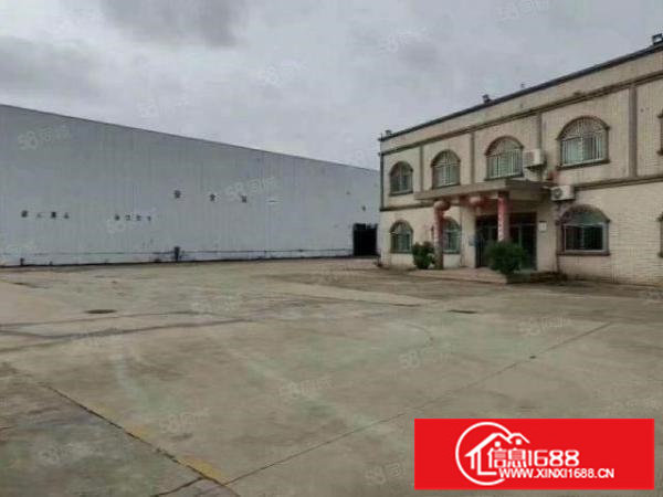 松岗107国道边原房东独院钢构9800平空地大12米高