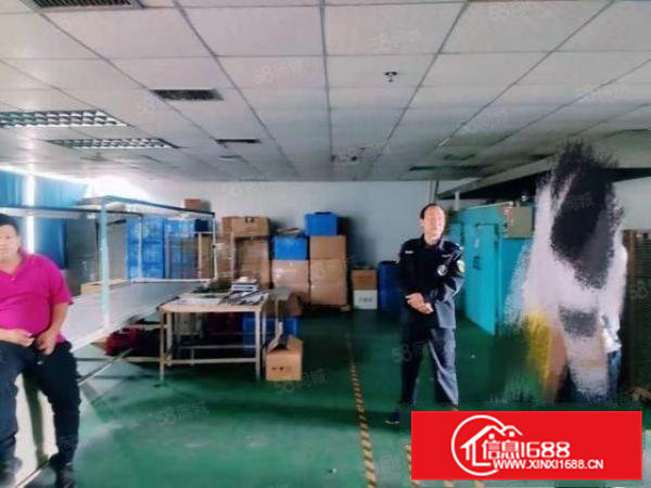 凤岗官井头楼上1100平电子厂房出租现成装修办公室地坪漆