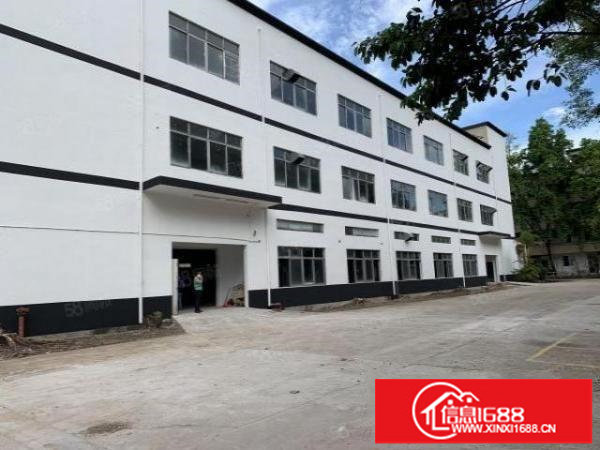 观澜库坑楼上整层2400平,可分租一半园区空地大,刚翻新外墙