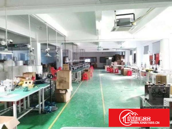 清溪三中楼上1100平电子加工带装修办公室地坪漆厂房出租