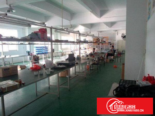 出租龙岗区横岗3楼700平米带装修厂房