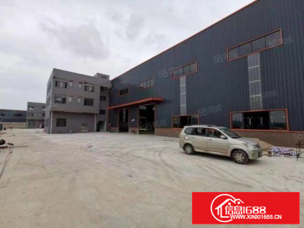 狮山镇官窑大马路边9000平方全新独院厂房出租，交通方便。