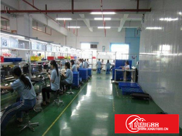 长安s358省道楼上1000平米带装修厂房出租