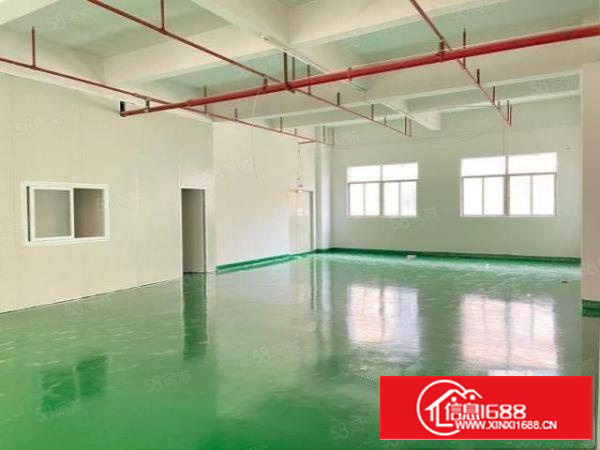 寮步镇富竹山村3楼800平标准厂房出租全新地坪漆入驻即可生产