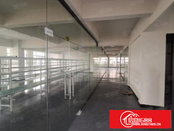 原房东长安宵边全新厂房地坪漆带玻璃隔间18元水电到位大小都有
