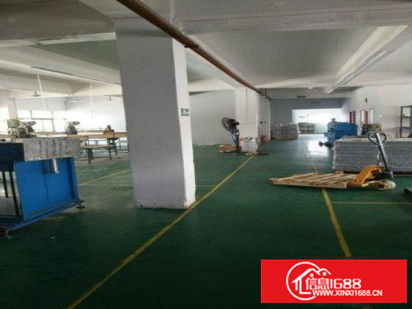 出租龙岗区横岗安良三楼标准厂房300平现成办公室装修